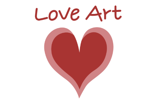 LOVE art 桃心标识LOGO