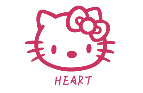 HEART标识猫-卡通热转印图案