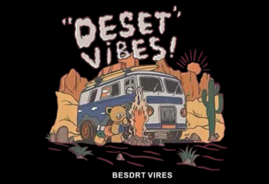 DESET VIBES BESDRT VIRES热转印图案