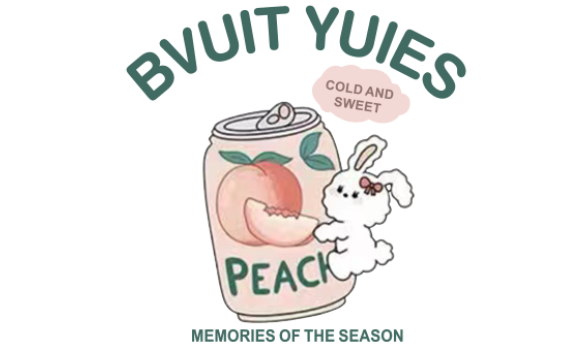 BVUIT YUIES饮料 兔子卡通英文印花