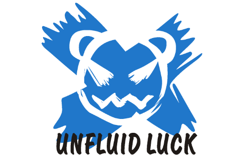 UNFLUID LUCK英文热转印图案笑脸图