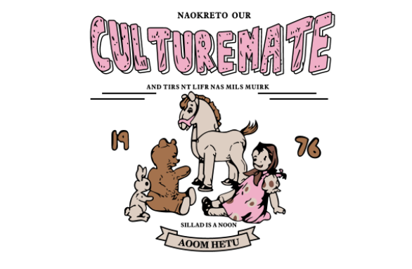 CULTUREMATE小熊马女孩动物热转印图标