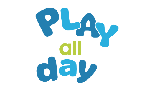 play all day英文个性创意数码印花图案