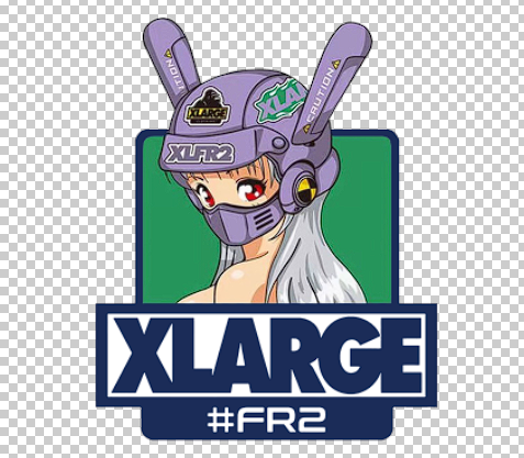 XLARGE fr2热转印个性印花图案