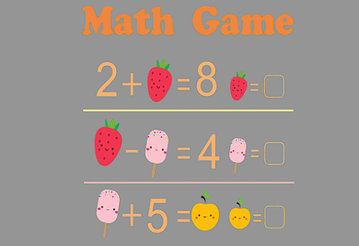 MAth game 数学公式加减数码印花图形