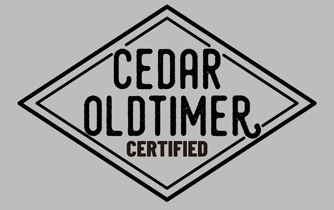 CEDAR OLDTIMER CERTIFIED 标识热转印图形