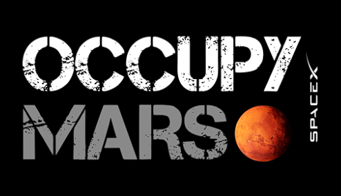 OCCUPY MARS 英文热转印图行