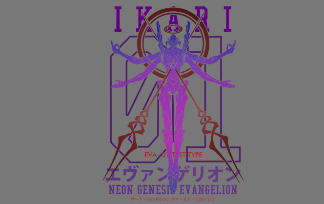 IKARI neon genesis evangelion 千手观音热转印图形