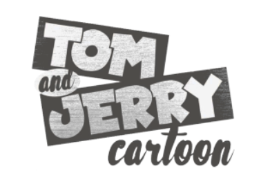 TOM AND JERRY CARTOON英文热转印文字图形