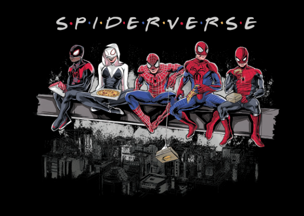 SPIDERVERSE蜘蛛侠热转印图形