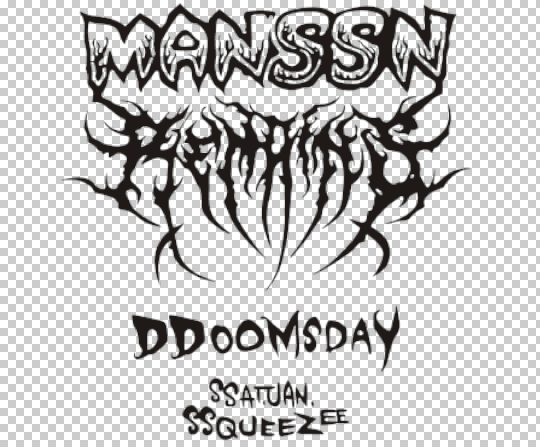 manssn ddoomsday 英文创意字体