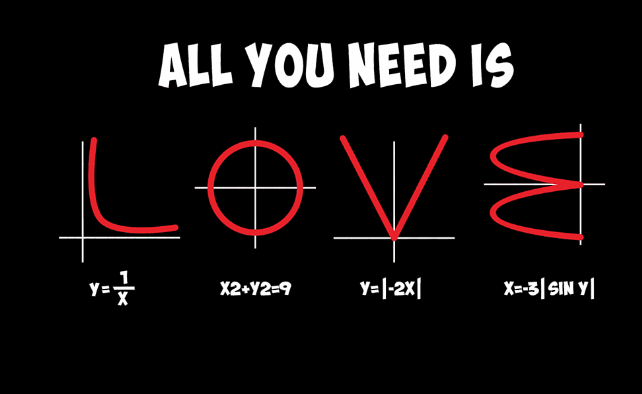 LOVE all you need is  数学 服装印花图形