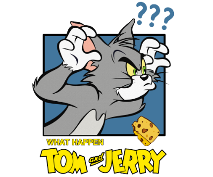 TOM and jerry卡通猫热转印英文图形