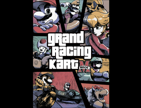 GRAND RACING KARTM 热转印卡通动漫