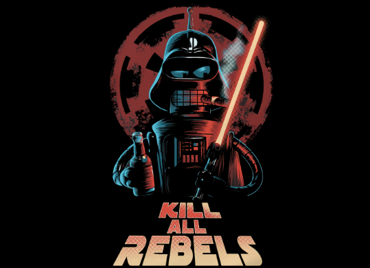 KILL ALL REBELS 热转印动漫烫画图形服装印花