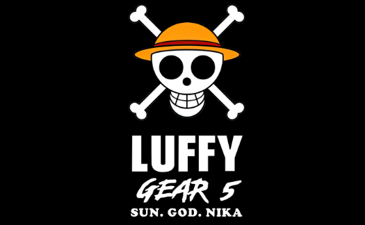 luffy gear 5 sun.god nika骷髅头热转印图形