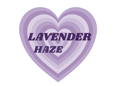 LAVENDER HAZE桃心热转印图形