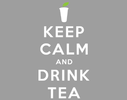 KEEPcalm and drink ten logo标识