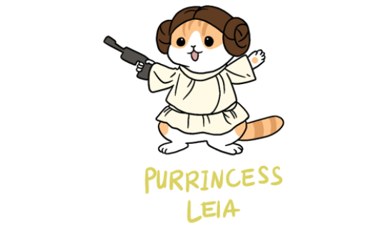 purrincess leia 卡通猫咪