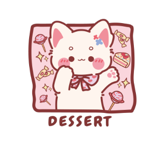 dessert  卡通小兔子