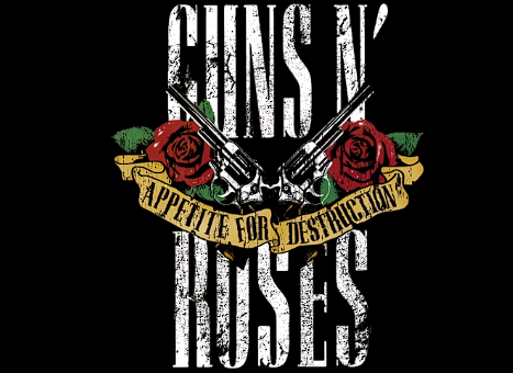 cunsn roses appetite for destruction英文个性热转印图形