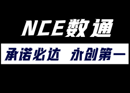 NCE数通 承诺必达 永创第一LOGO