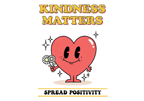 kindness matters spread positivity桃心