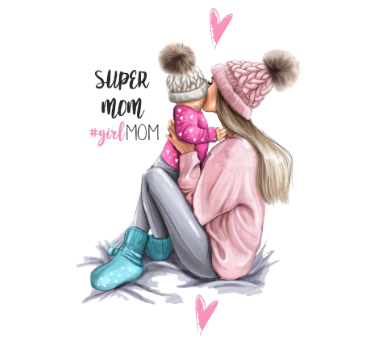 super mom girlmom女人和孩子