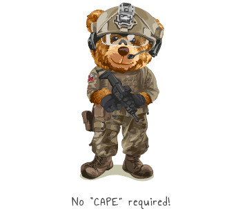 NO CAPE REQUIRED军人小熊