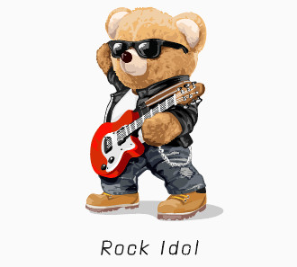 ROCK idol小熊吉他演奏