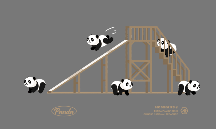 熊猫PANDA服饰印花