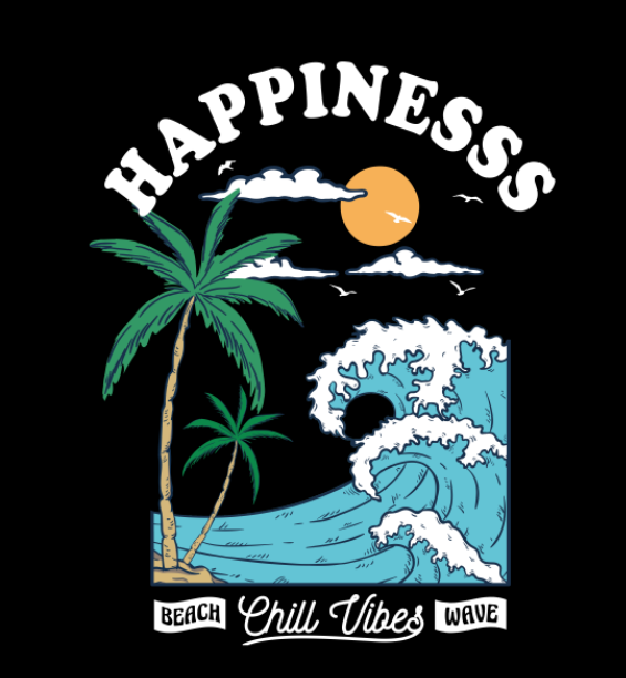 HAPPINESSS椰子树海浪