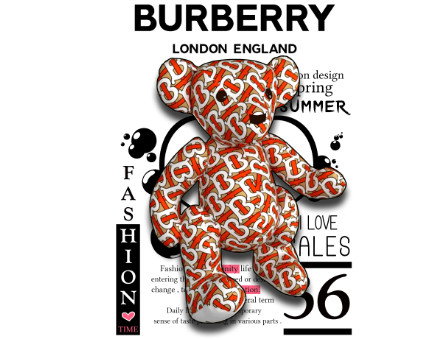 BURBERRY FAS HION 小熊玩具